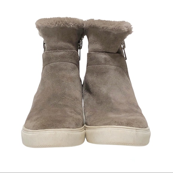 Steve Madden Cacia Leather Hidden Wedge Boots - Picture 2 of 16